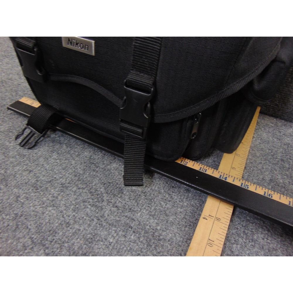 Nikon Camera Bag Mens Black Solid Shoulder Strap Padded DSLR Gadget Case Utility - Picture 11 of 12